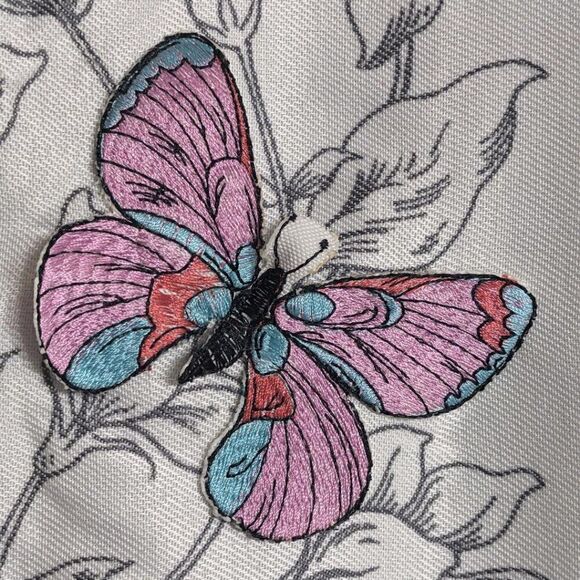 The Pioneer Woman Blooming Bouquet Floral Embroidered Cotton-Rich Shower Curtain - Picture 5 of 11